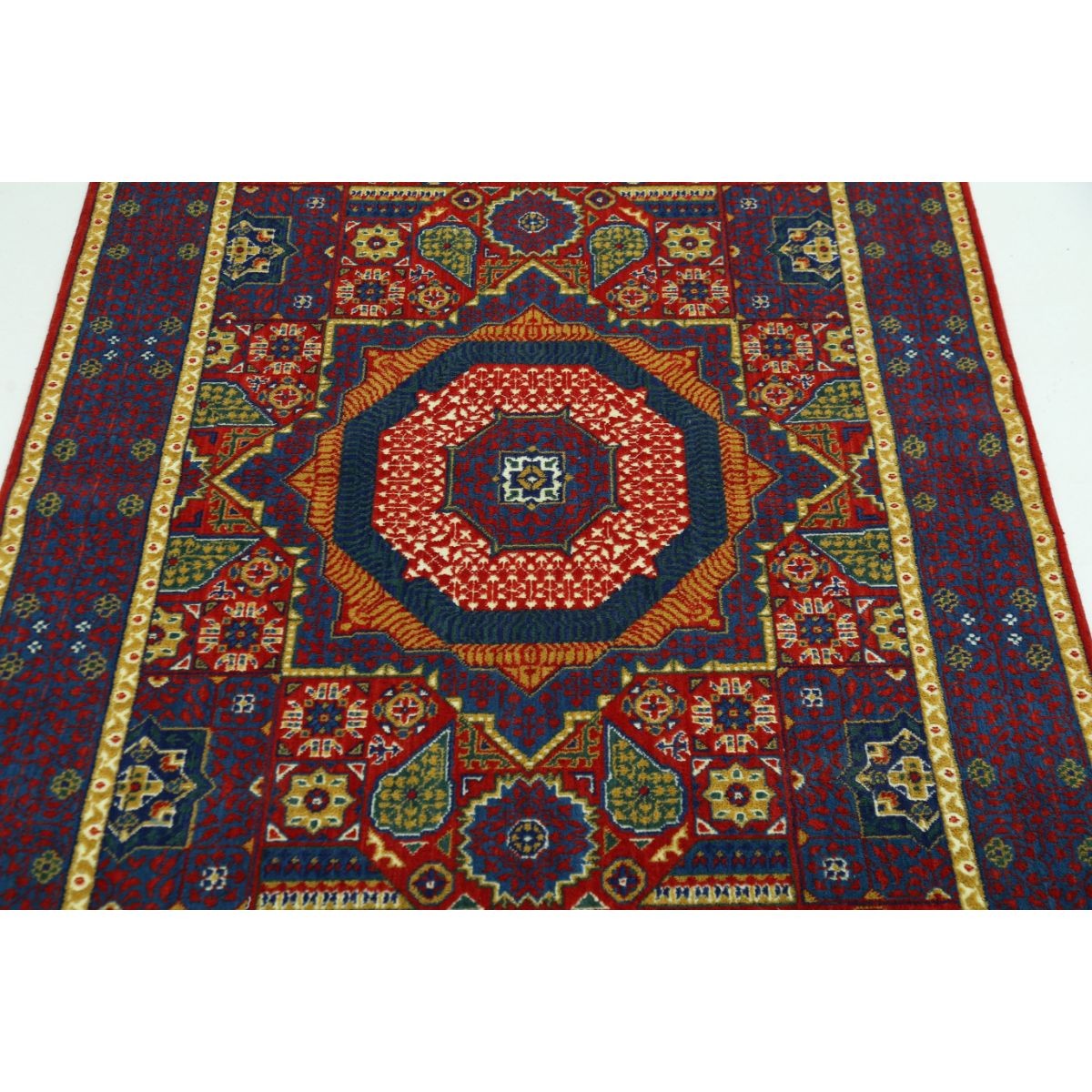 Gulshan-3'10" 4x6 Machine-Made Washable Wool Rug - Colorful