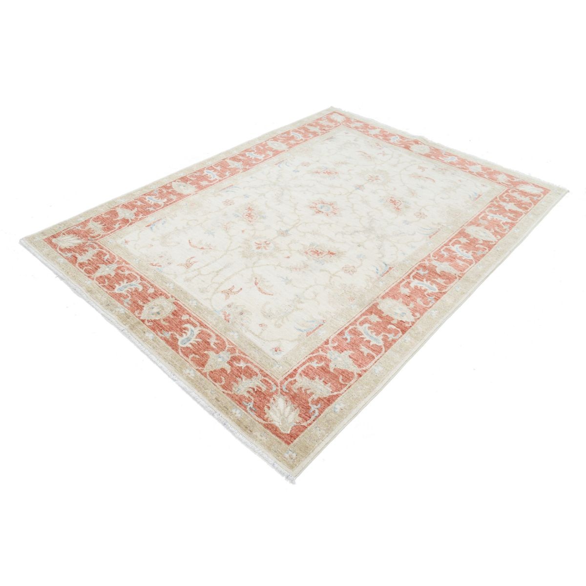 Ziegler 6x8 Handmade Double Knotted Washable Wool Rug - Colorful
