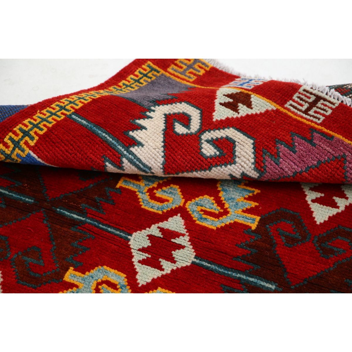 Revival 3x5 Handmade Double Knotted Washable Wool Rug - Colorful