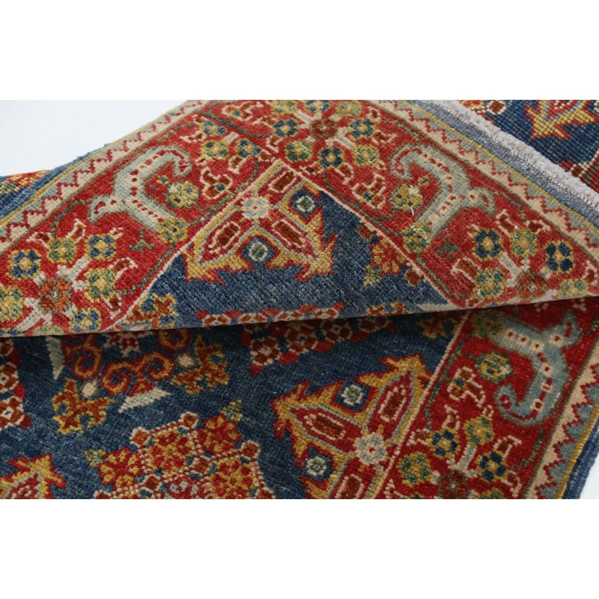 Revival 3x4 Handmade Double Knotted Washable Wool Rug - Colorful