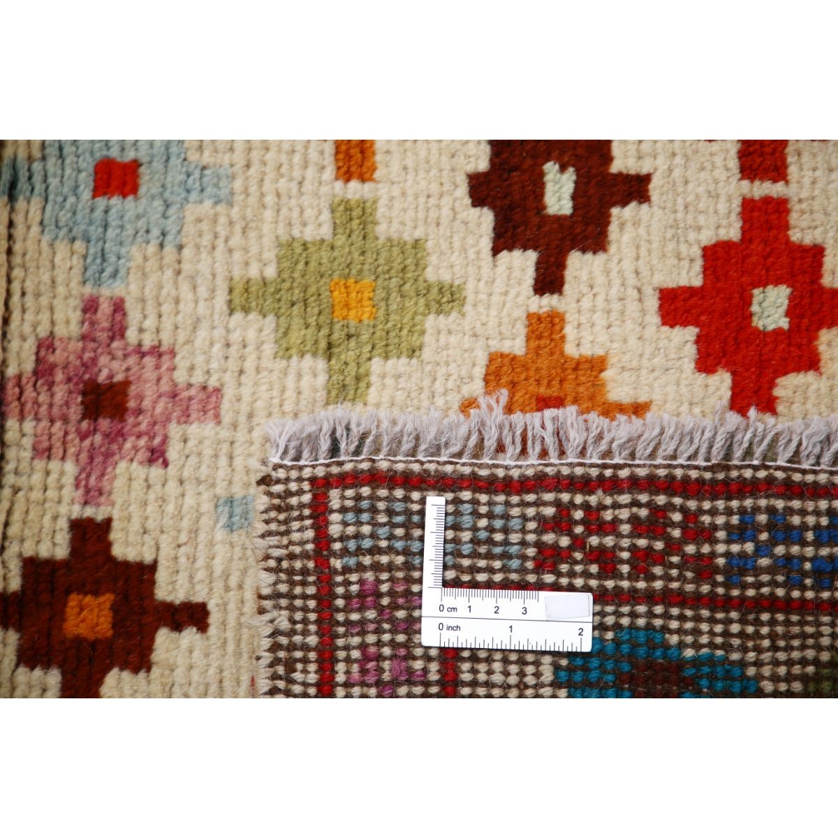 Revival 3x5 Handmade Double Knotted Washable Wool Rug - Colorful