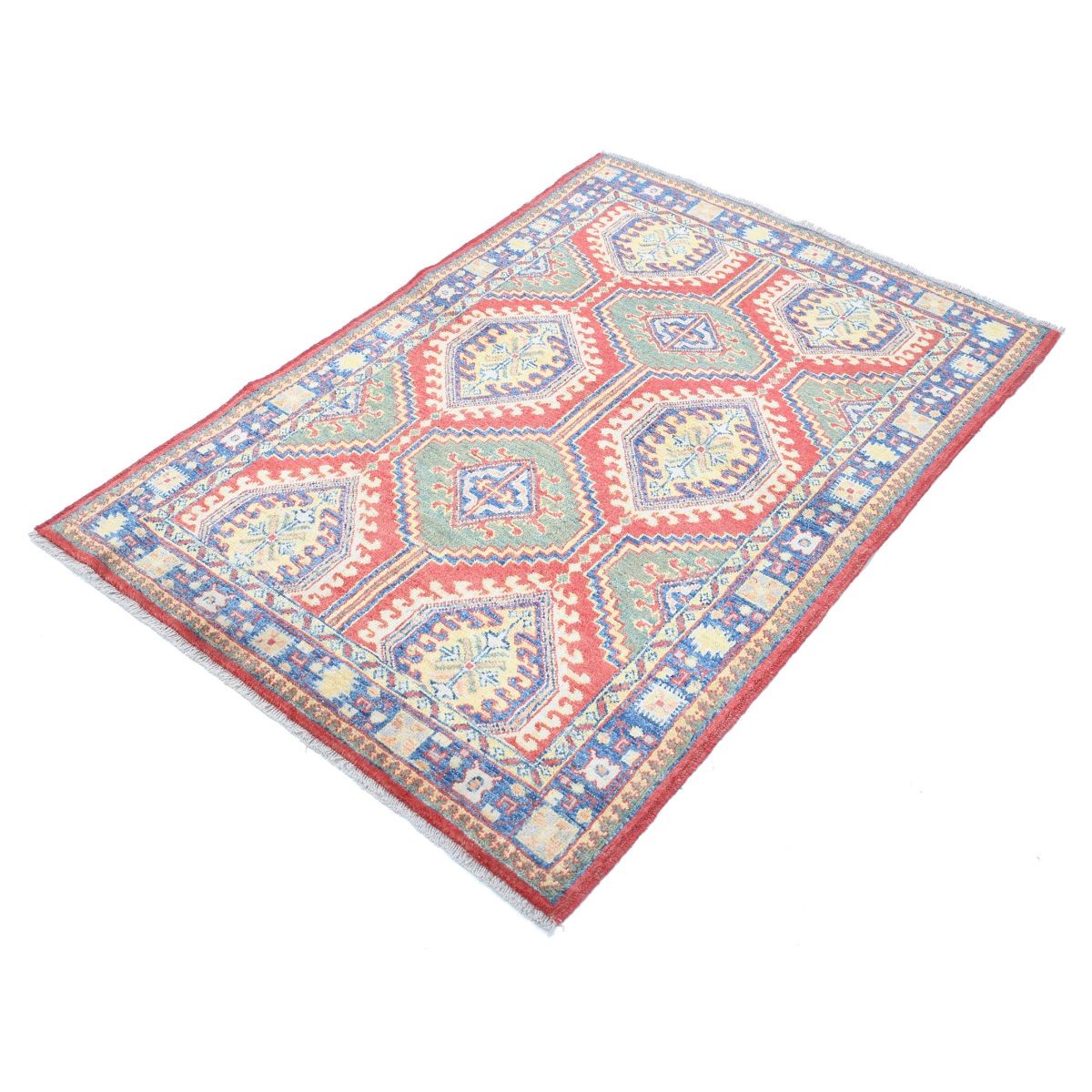 Revival 3x5 Handmade Double Knotted Washable Wool Rug - Colorful