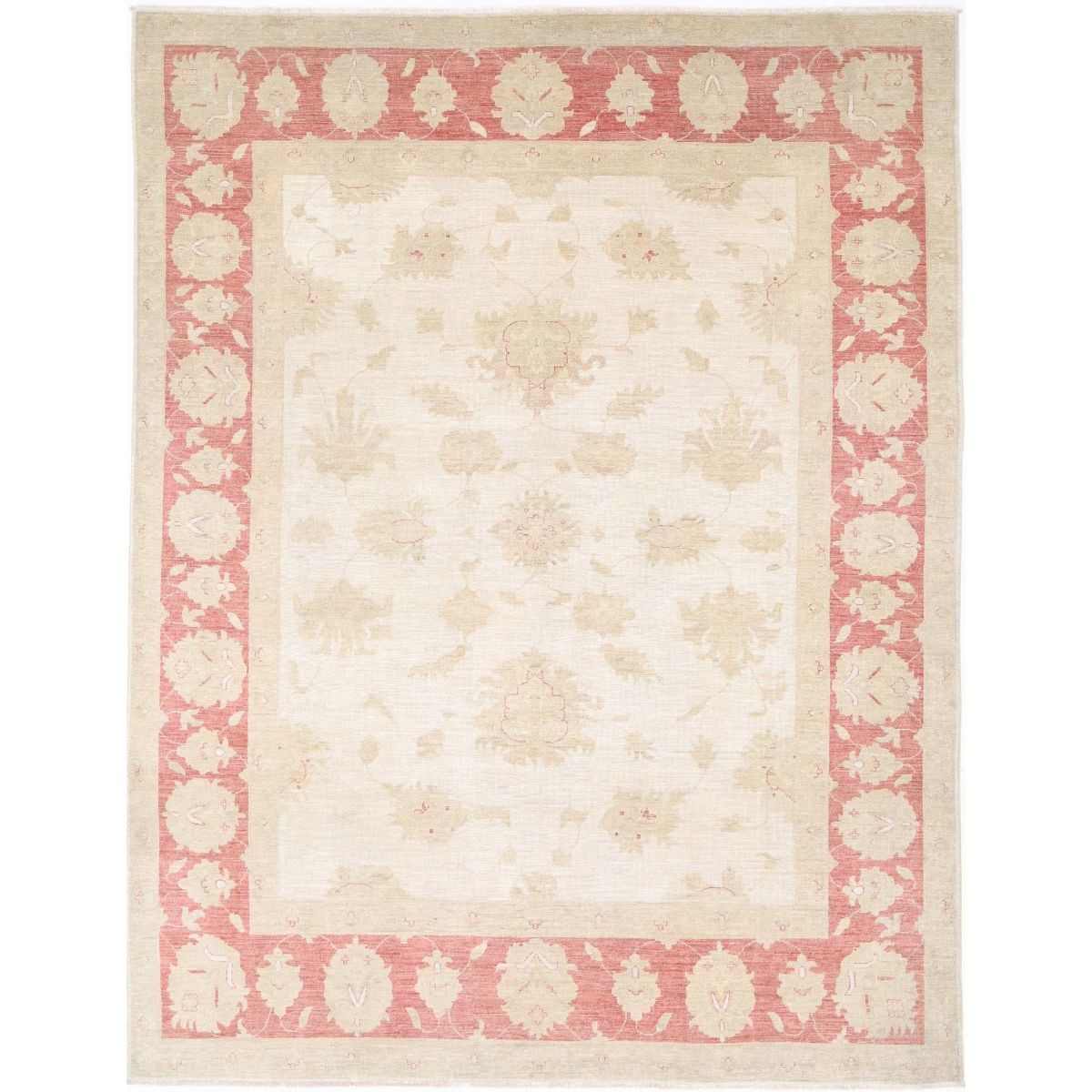 Ziegler 8x10 Handmade Double Knotted Washable Wool Rug - Soft Hues