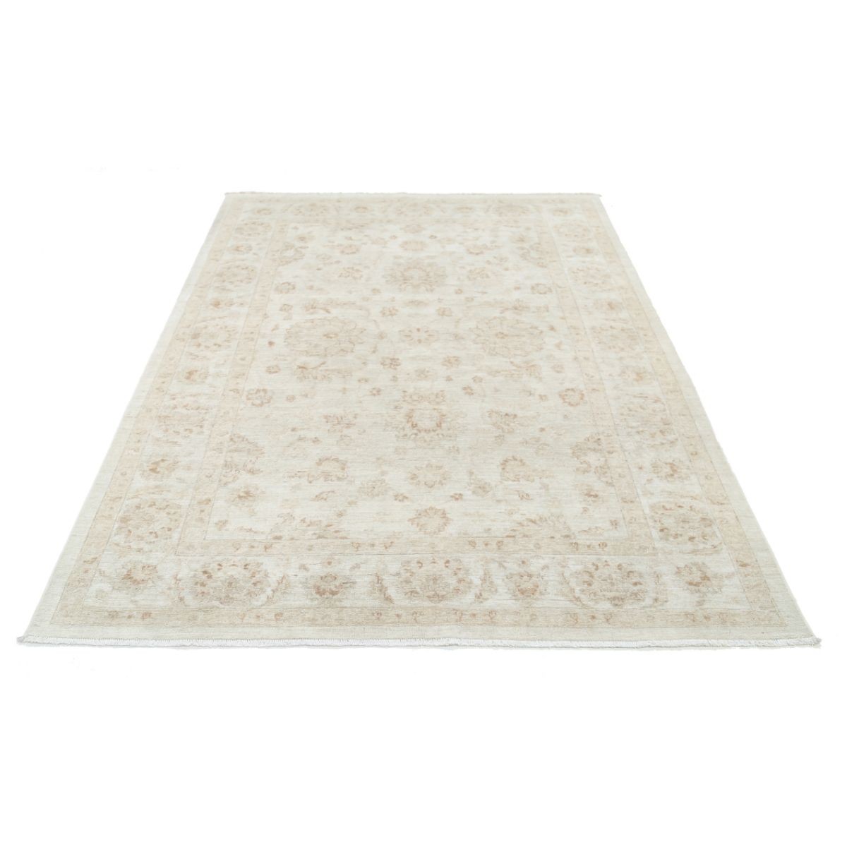 Serenity 6x7 Handmade Double Knotted Washable Wool Rug - Soft Hues