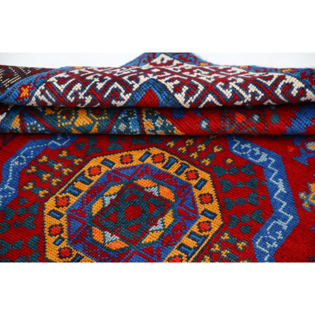 Revival 5x7 Handmade Double Knotted Washable Wool Rug - Colorful
