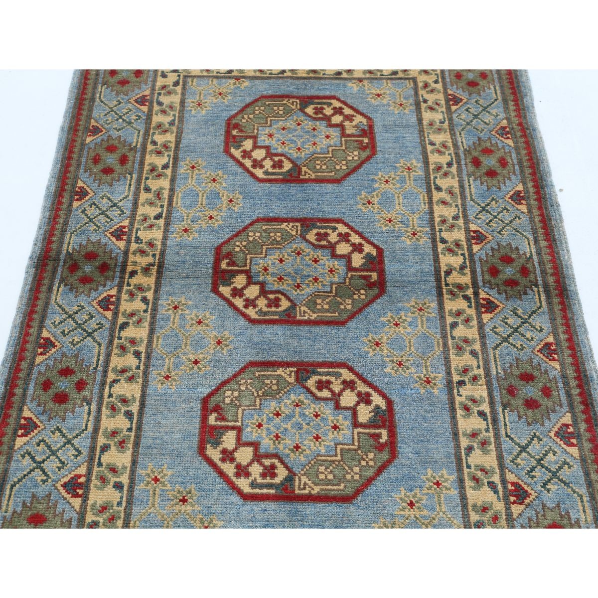 Revival 3x5 Handmade Double Knotted Washable Wool Rug - Colorful