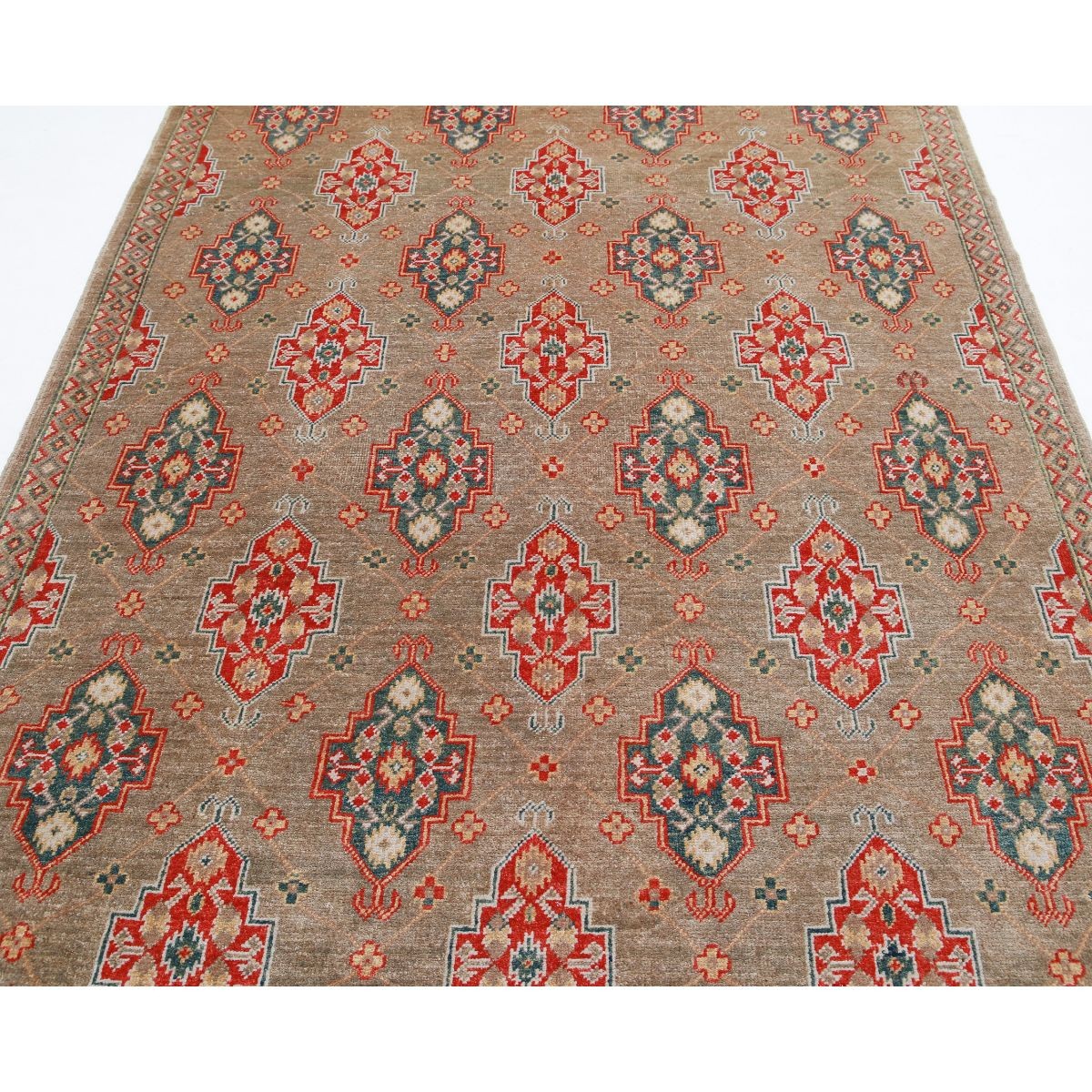 Revival 6x8 Handmade Double Knotted Washable Wool Rug - Colorful