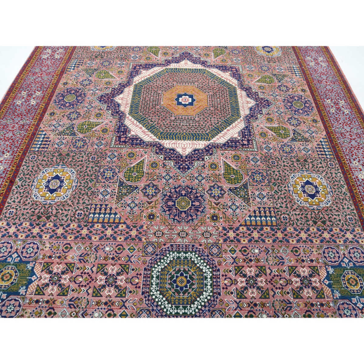 Gulshan 8x12 Machine-Made Washable Wool Rug - Colorful