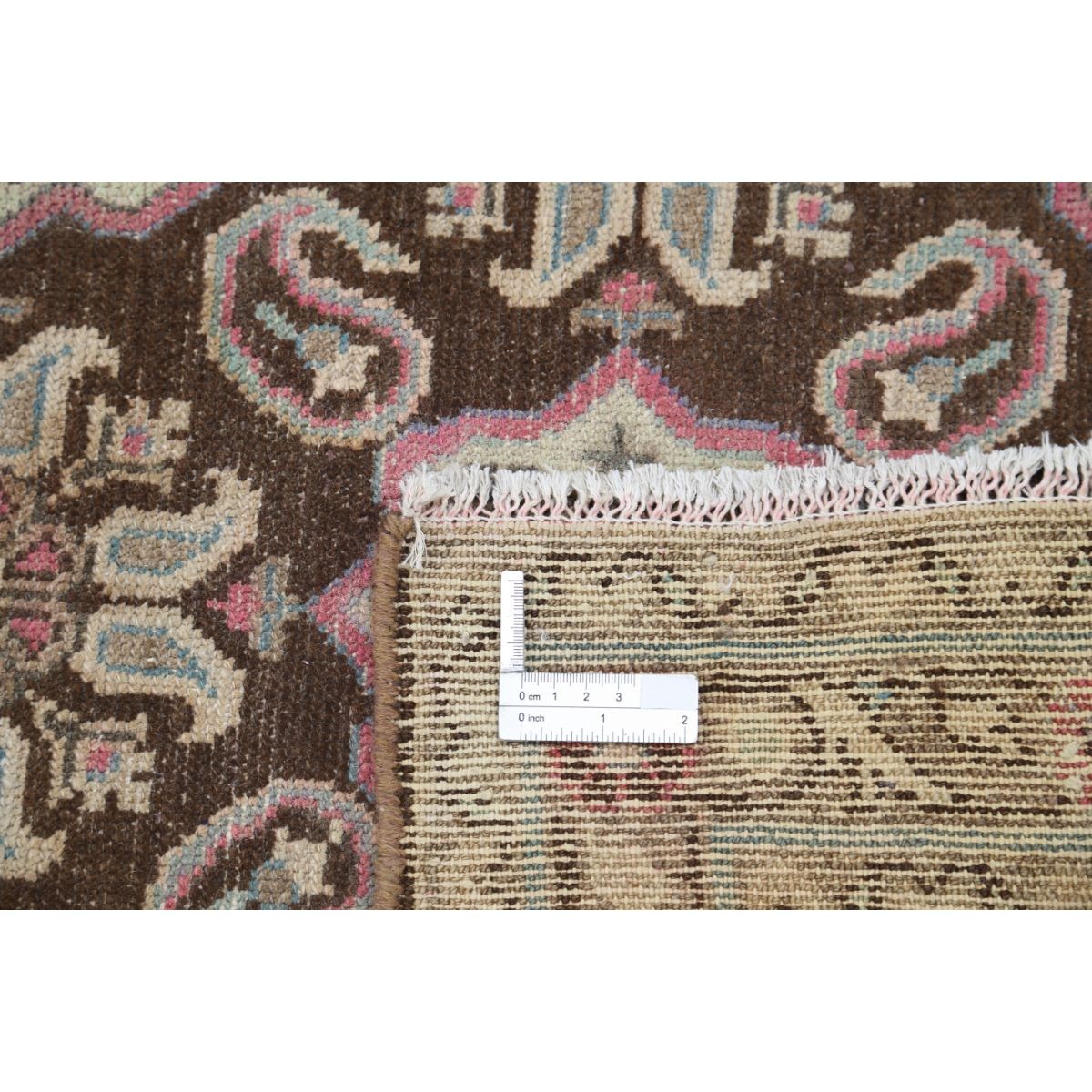 Vintage 4x13 Handmade Double Knotted Washable Wool Runner - Soft Hues