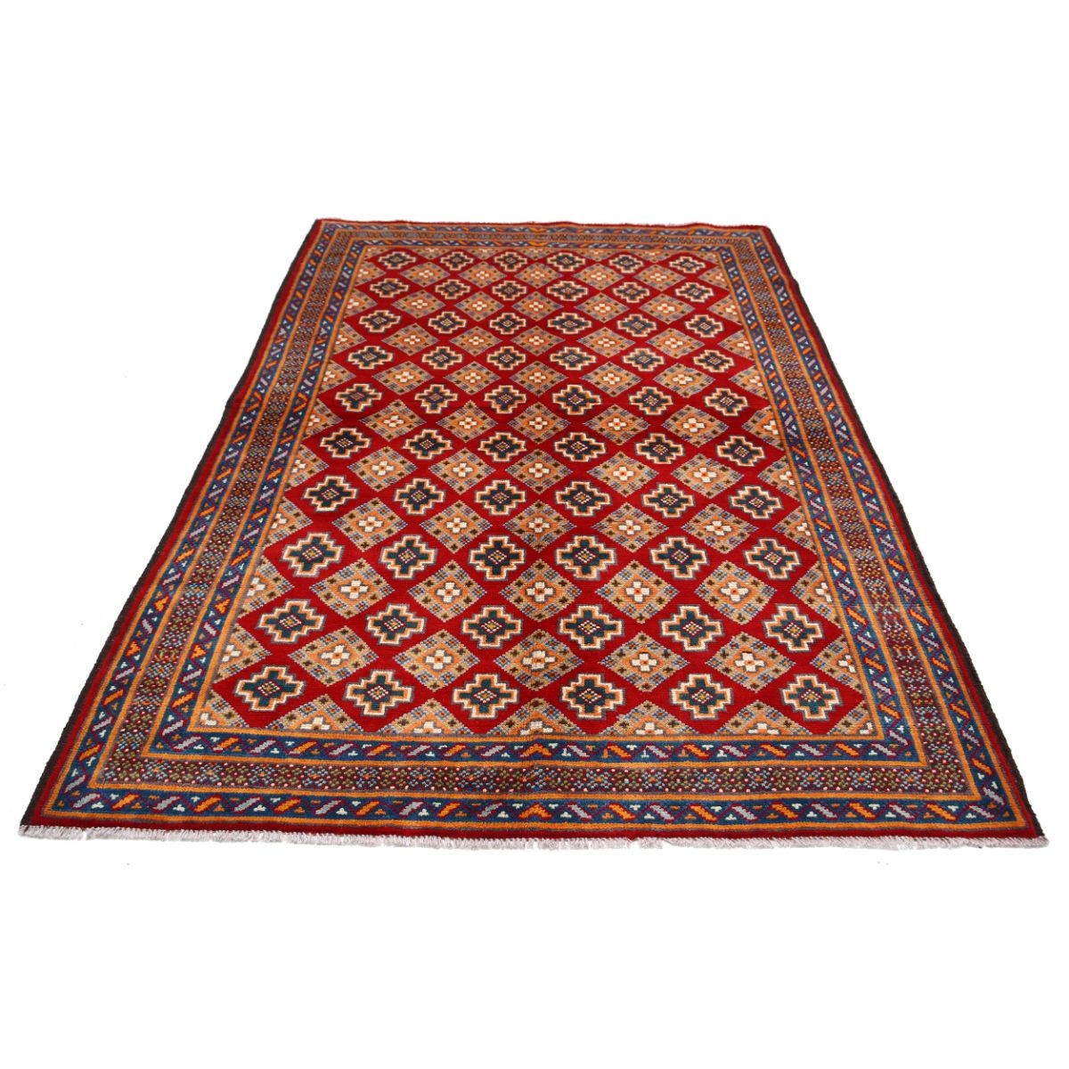 Revival 5x8 Handmade Double Knotted Washable Wool Rug - Colorful