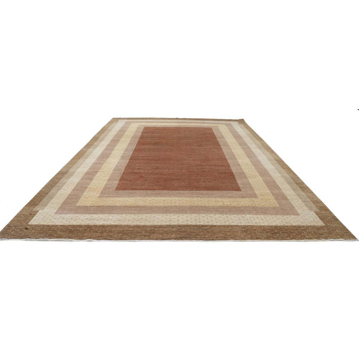 Modcar 12x17 Handmade Double Knotted Washable Wool Rug - Colorful