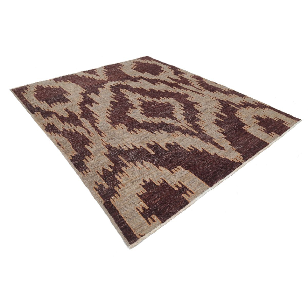 Revival 5x9 Handmade Double Knotted Washable Wool Rug - Colorful