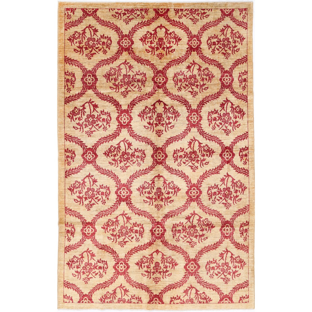 Modcar 7x11 Handmade Double Knotted Washable Wool Rug - Colorful