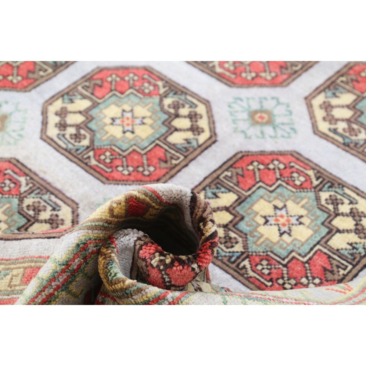 Revival 7x10 Handmade Double Knotted Washable Wool Rug - Colorful