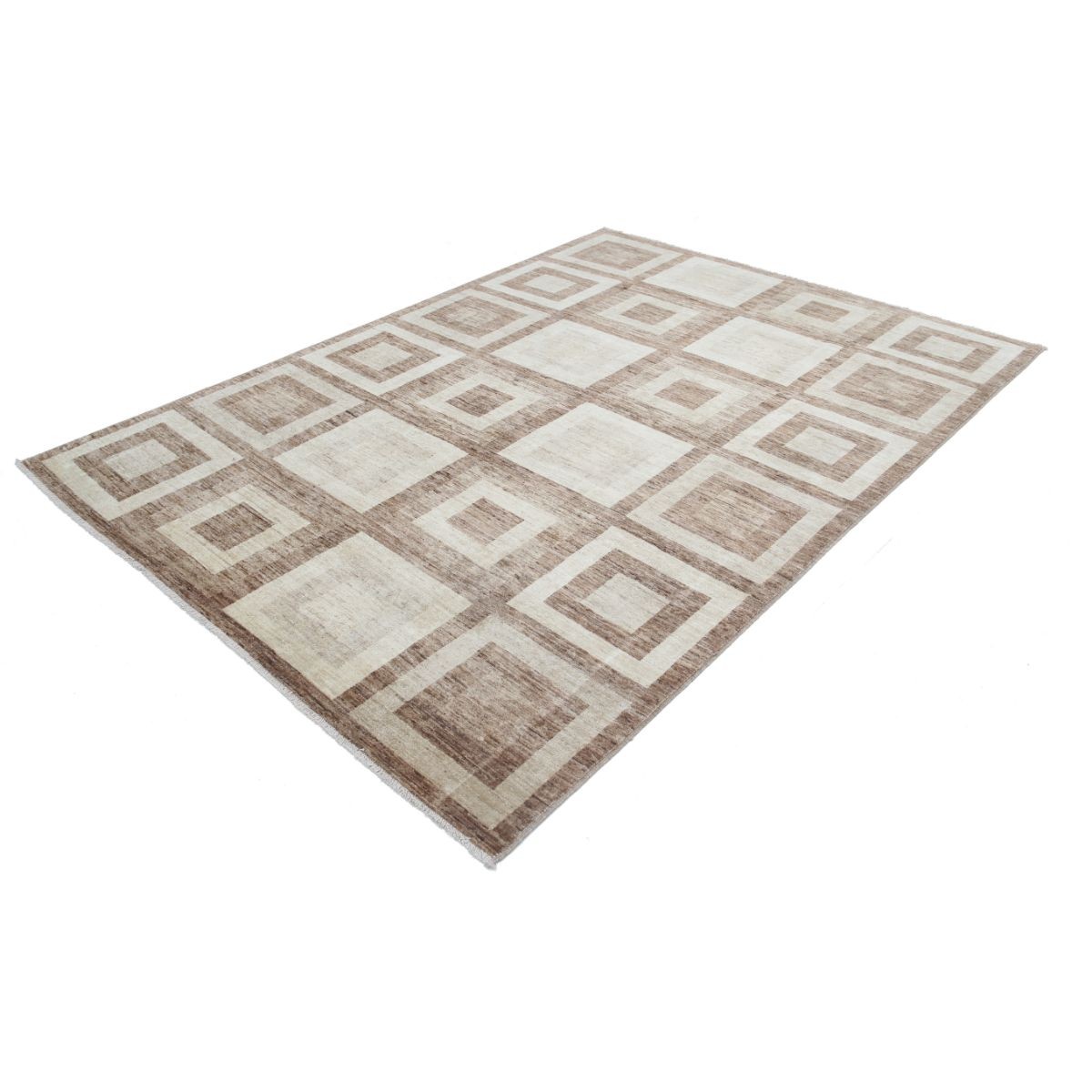 Modcar 6x8 Handmade Double Knotted Washable Wool Rug - Colorful