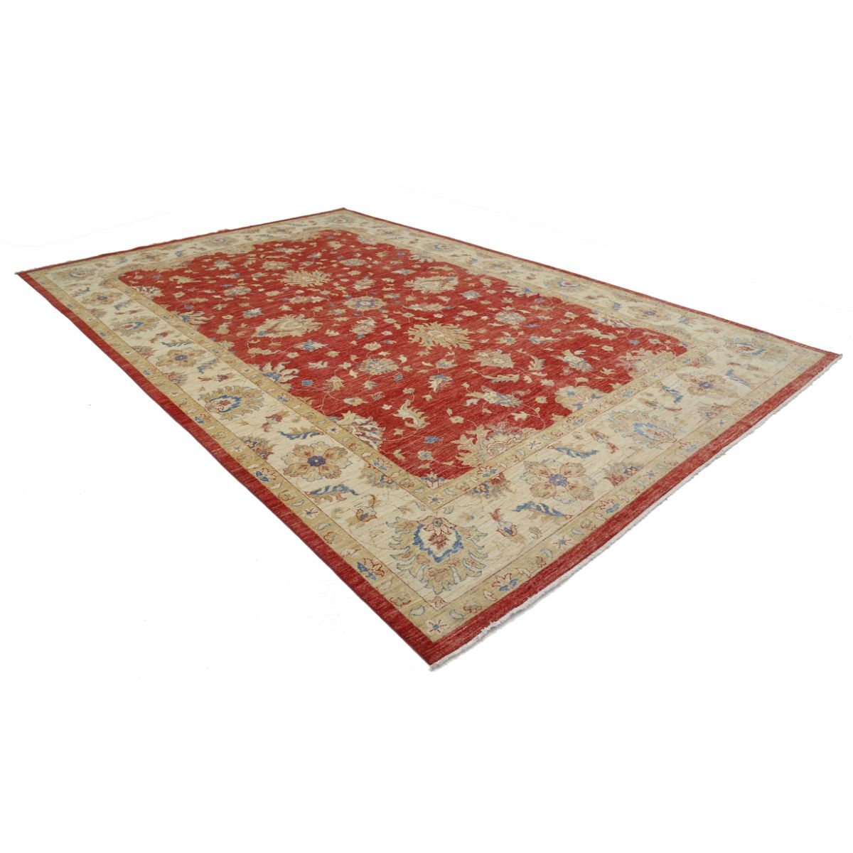 Ziegler 10x14 Handmade Double Knotted Washable Wool Rug - Colorful