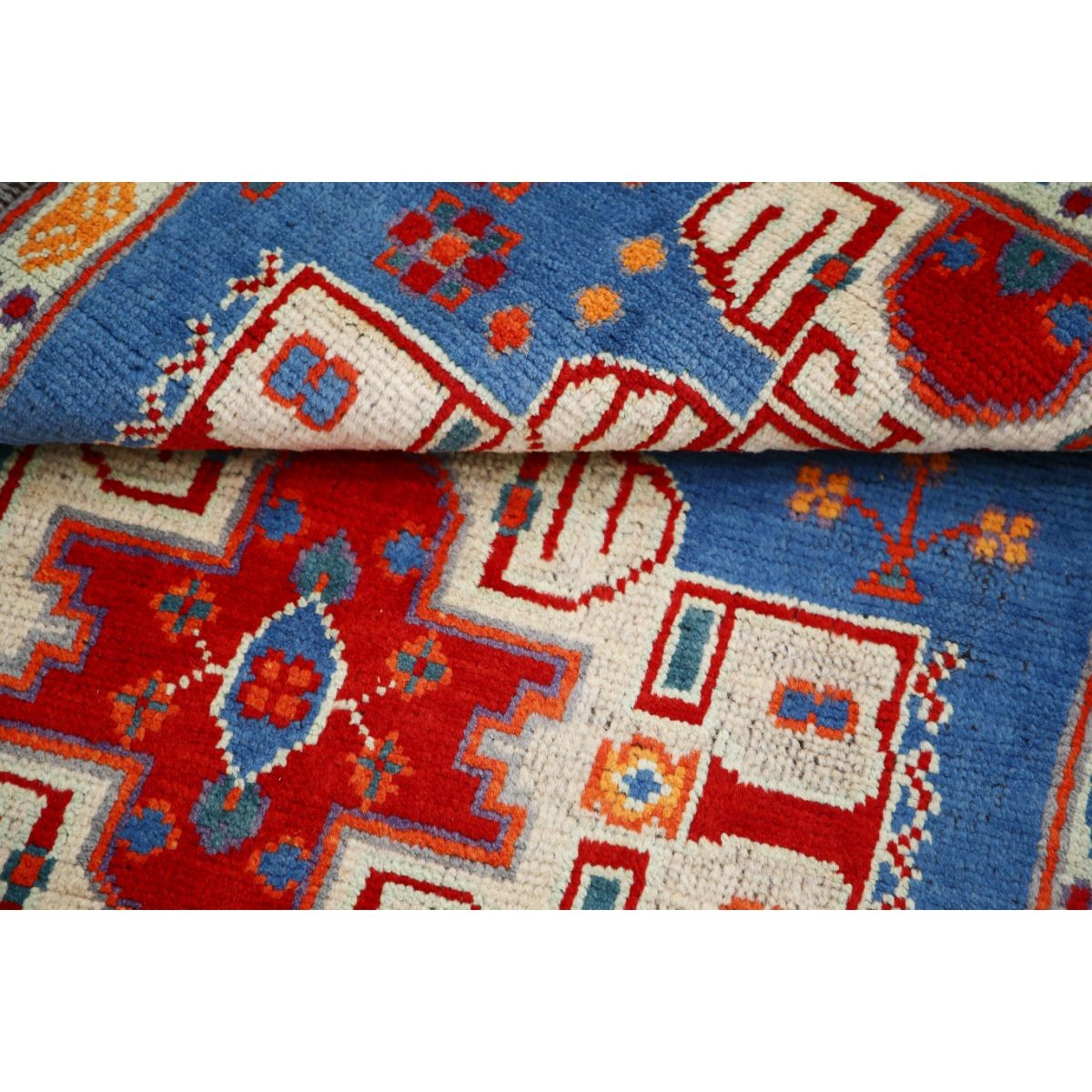 Revival 3x4 Handmade Double Knotted Washable Wool Rug - Colorful