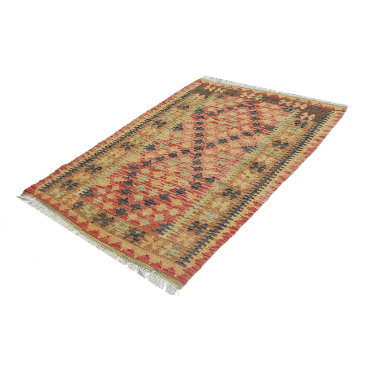 Maimana 3x5 Hand Woven Washable Wool Rug - Colorful