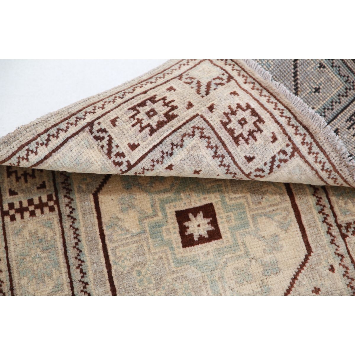 Revival 2x3 Handmade Double Knotted Washable Wool Rug - Colorful