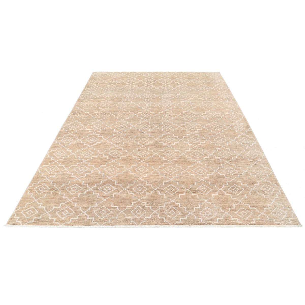 Modcar 7x9 Handmade Double Knotted Washable Wool Rug - Colorful