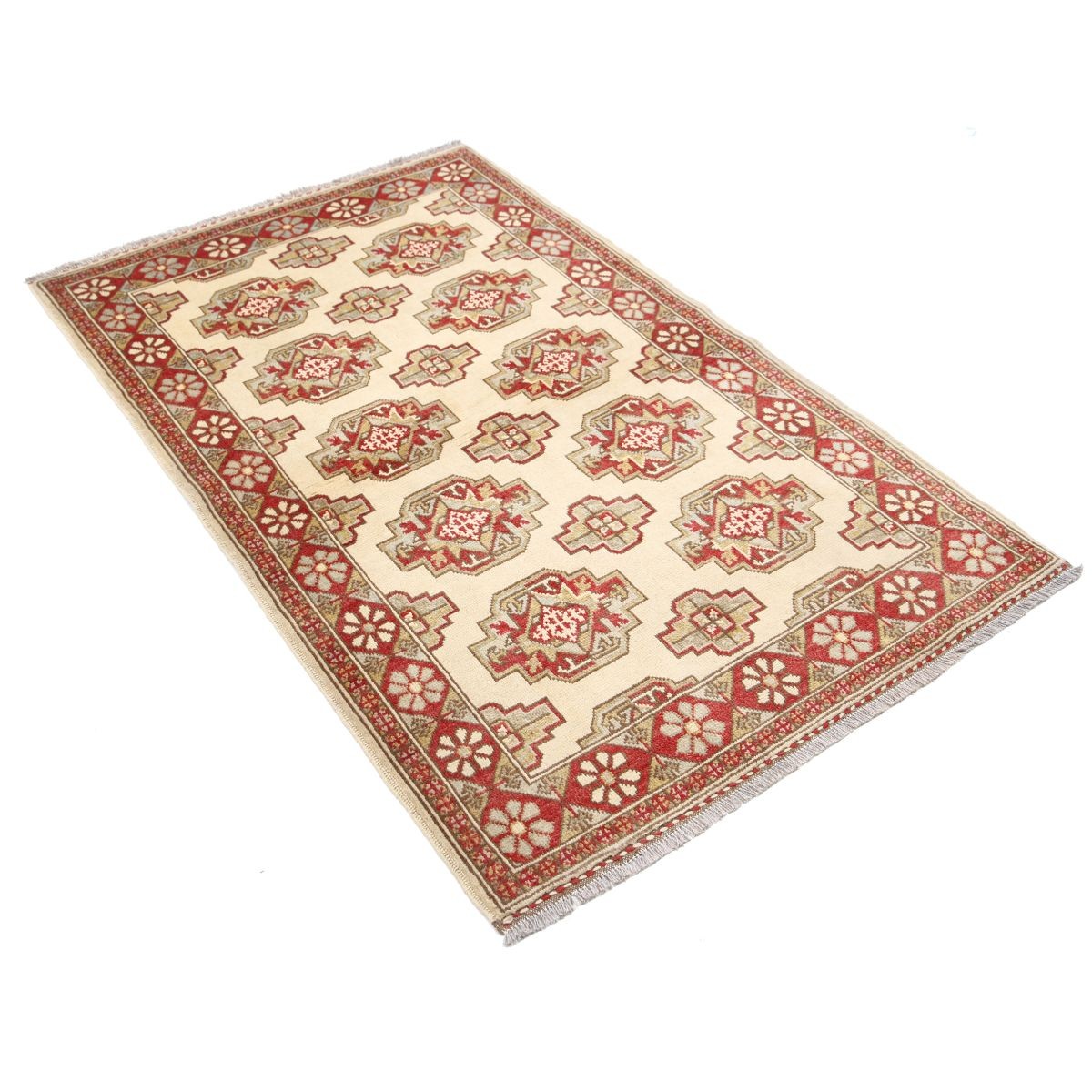 Revival 3x5 Handmade Double Knotted Washable Wool Rug - Colorful