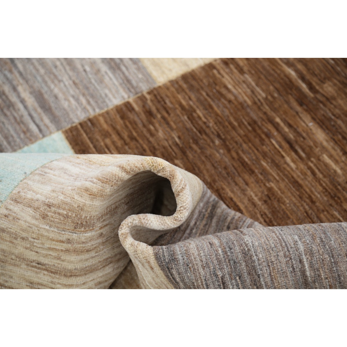 Modcar 7x8 Handmade Double Knotted Washable Wool Rug - Colorful