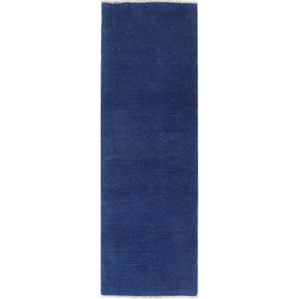 Overdye 2x8 Handmade Double Knotted Washable Wool Runner - Monochormatic