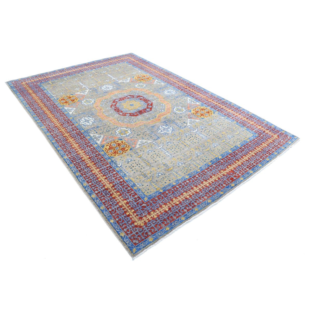 Revival 7x10 Handmade Double Knotted Washable Wool Rug - Colorful