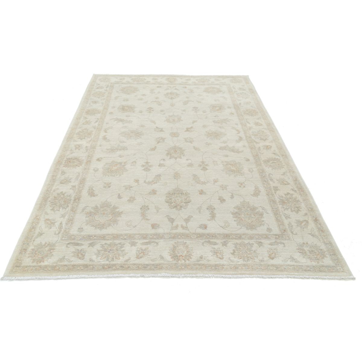 Serenity 6x8 Handmade Double Knotted Washable Wool Rug - Soft Hues