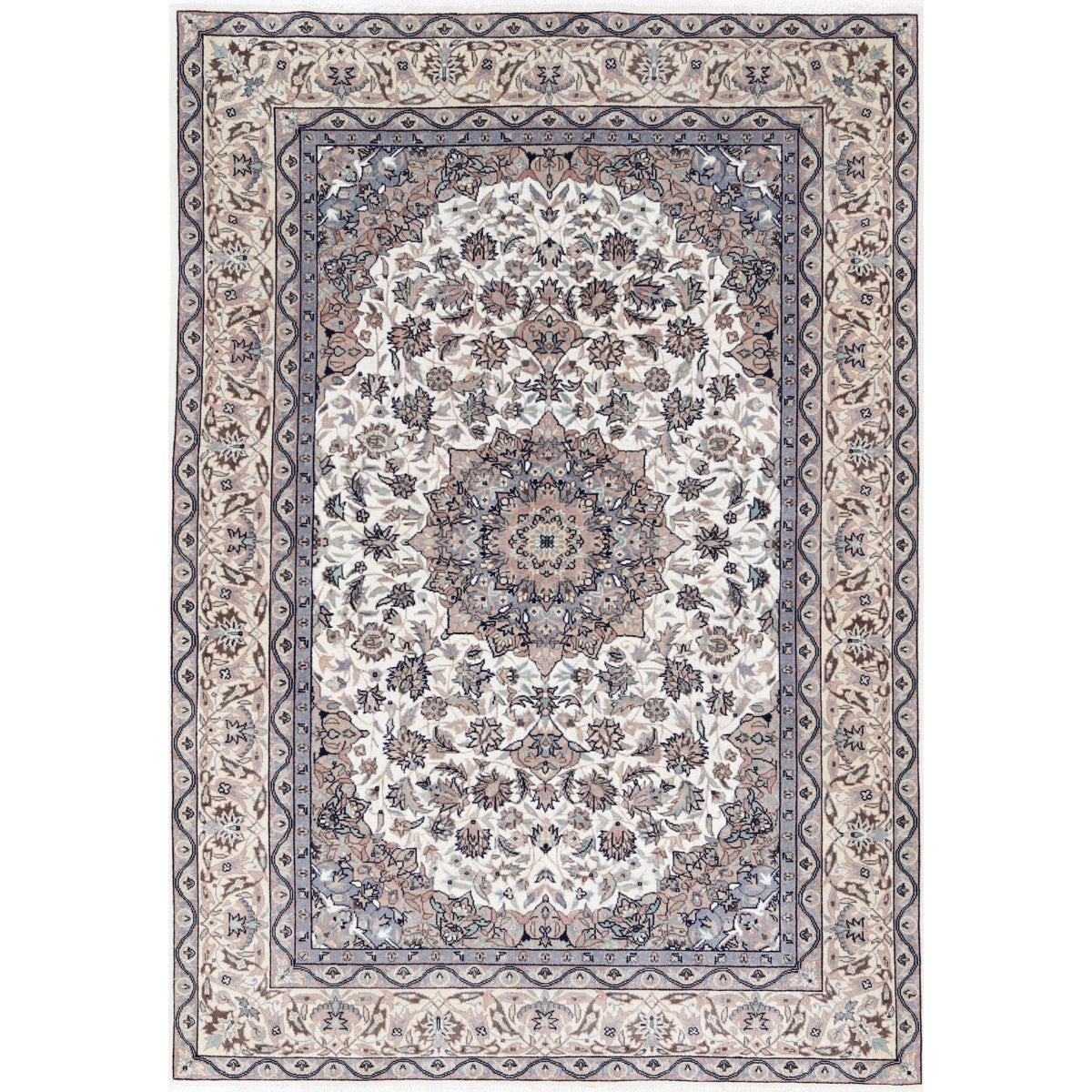 Heritage 4x6 Handmade Double Knotted Washable Wool Rug - Colorful