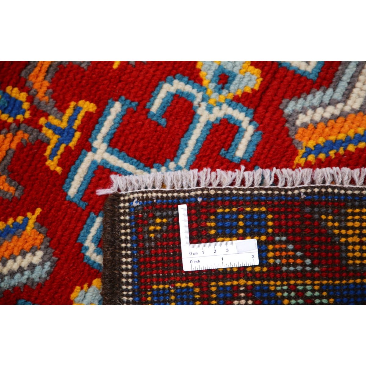 Revival 3x4 Handmade Double Knotted Washable Wool Rug - Colorful