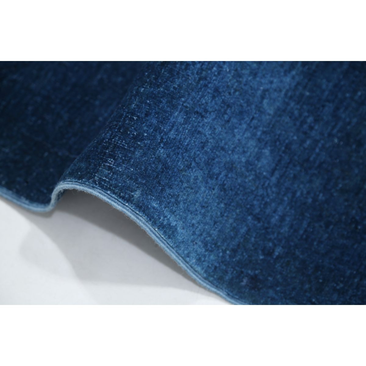 Fine 8x12 Handmade Double Knotted Washable Wool Rug - Monochormatic