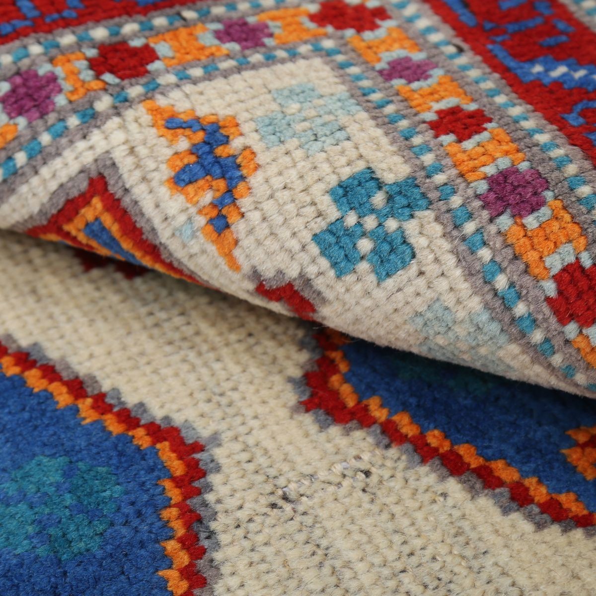 Revival 3x5 Handmade Double Knotted Washable Wool Rug - Colorful