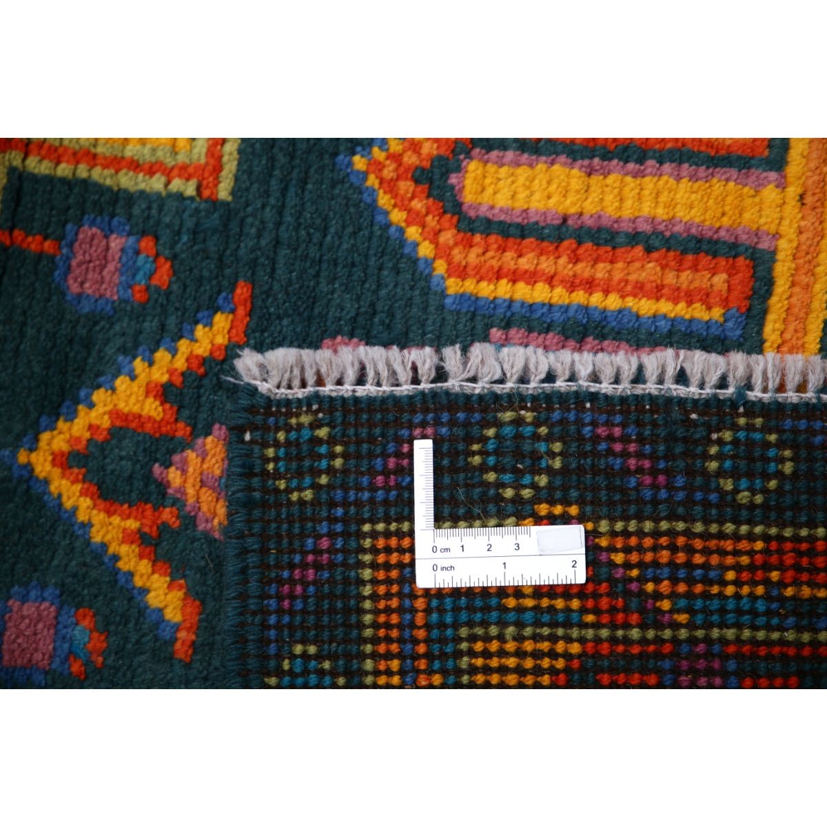 Revival 3x6 Handmade Double Knotted Washable Wool Rug - Colorful
