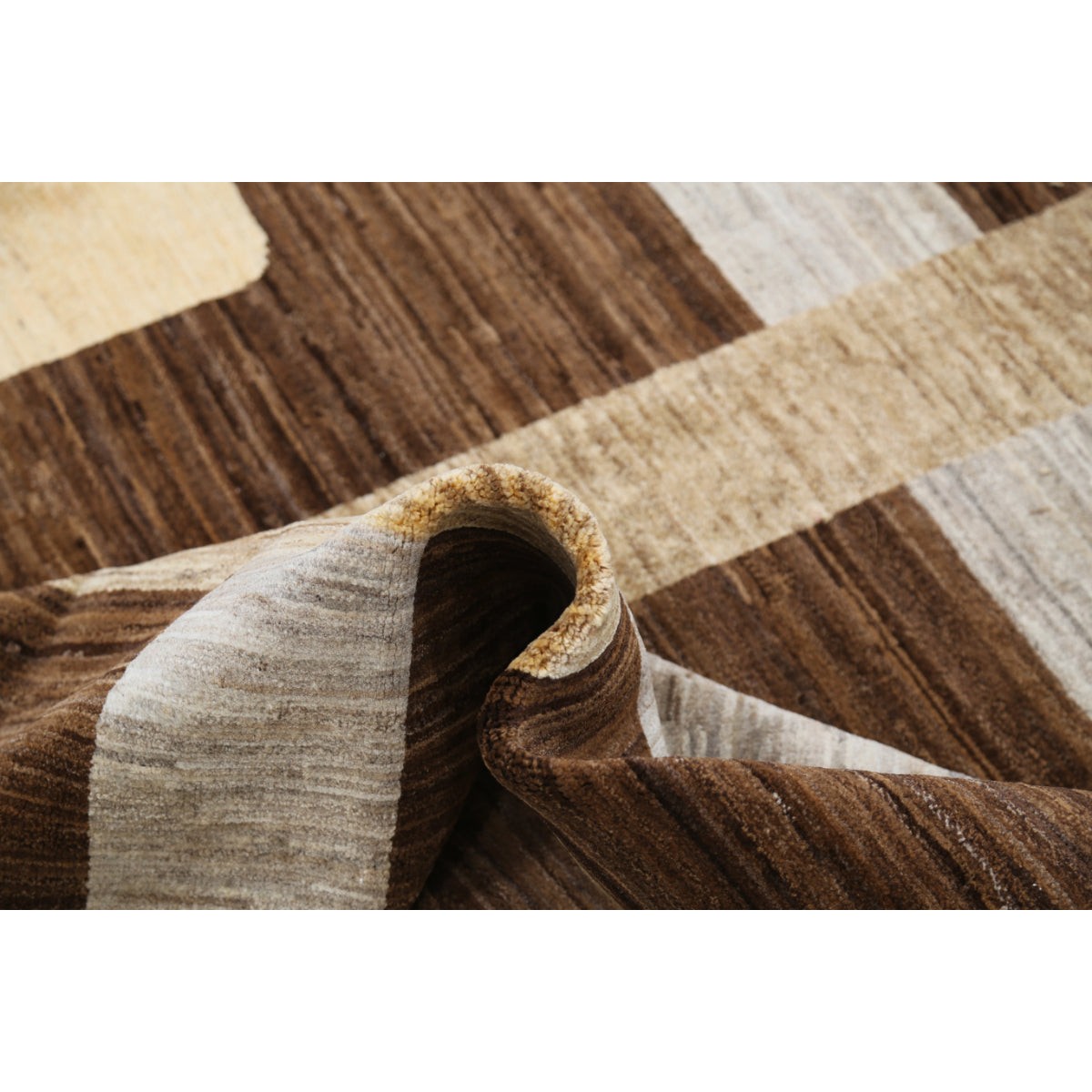 Modcar 8x9 Handmade Double Knotted Washable Wool Rug - Colorful