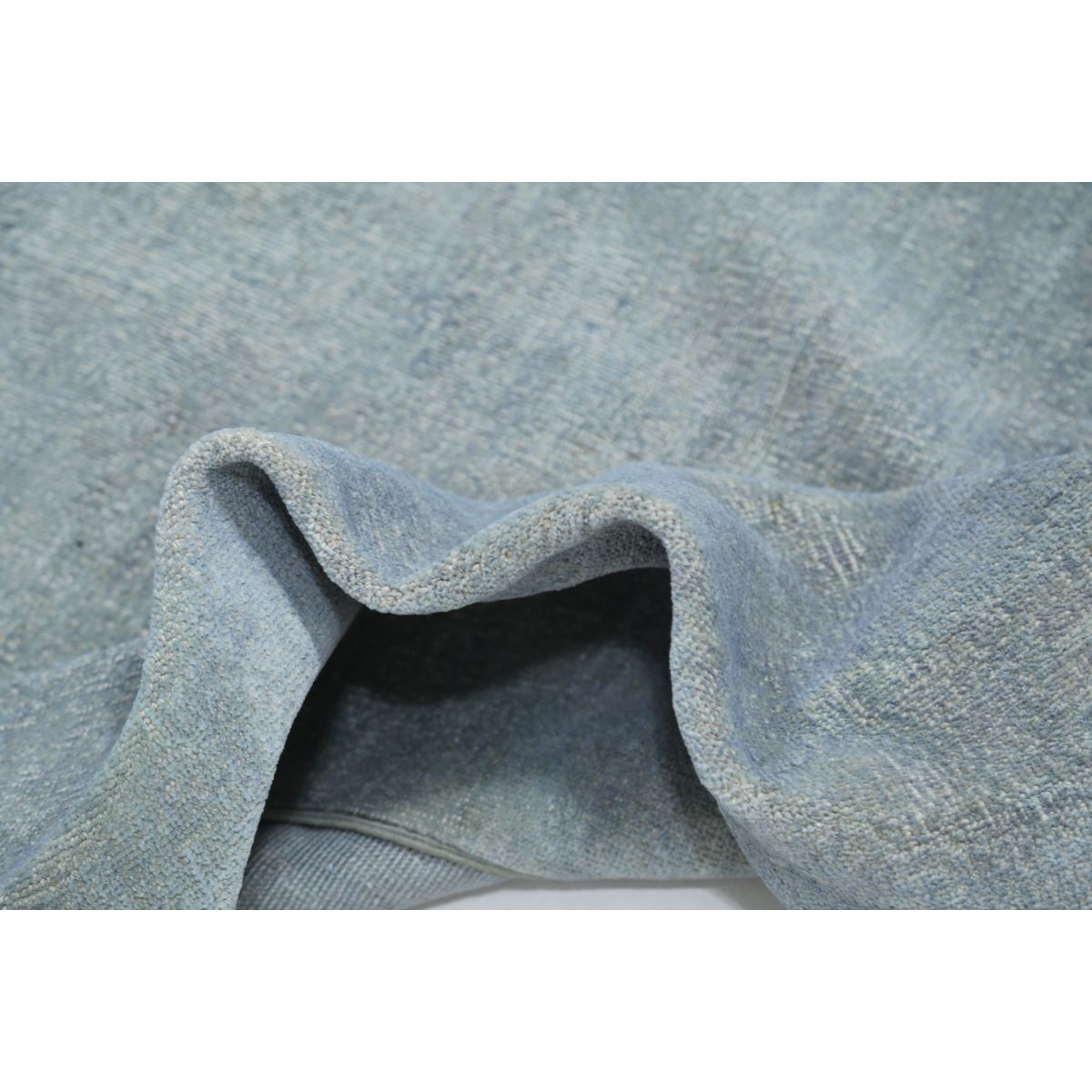 Overdye 8x9 Handmade Double Knotted Washable Wool Rug - Monochormatic