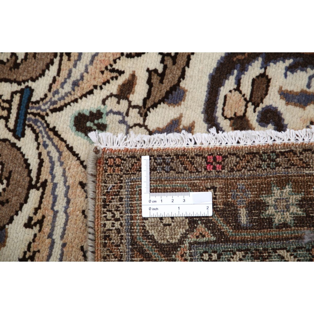Vintage 3x8 Handmade Double Knotted Washable Wool Rug - Soft Hues