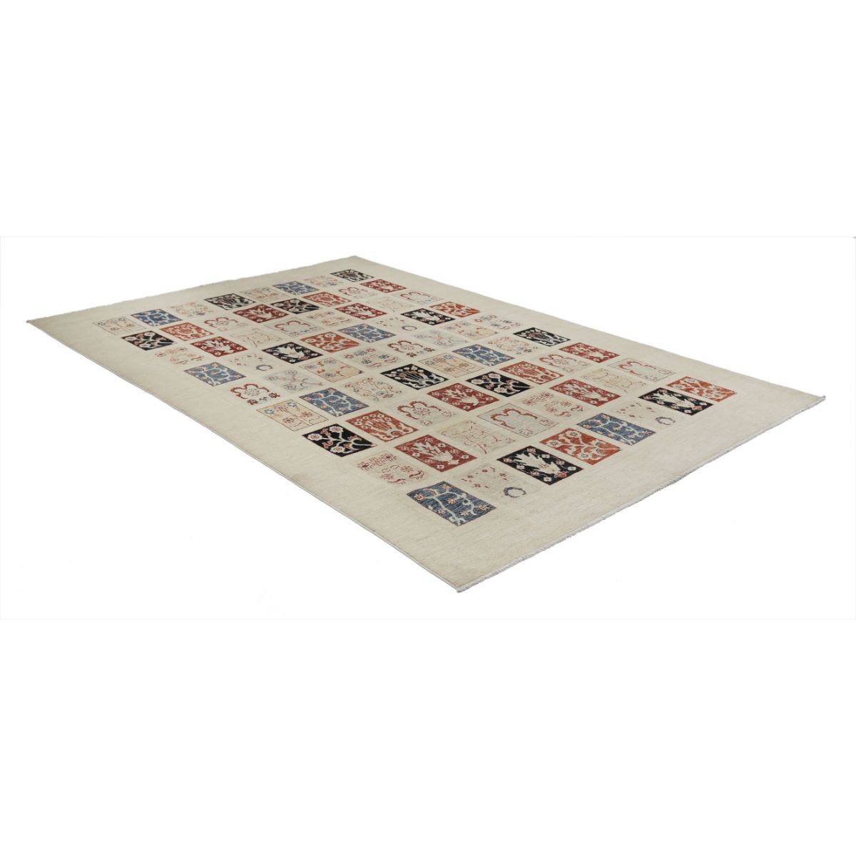 Bakhtiari 7x10 Handmade Double Knotted Washable Wool Rug - Colorful