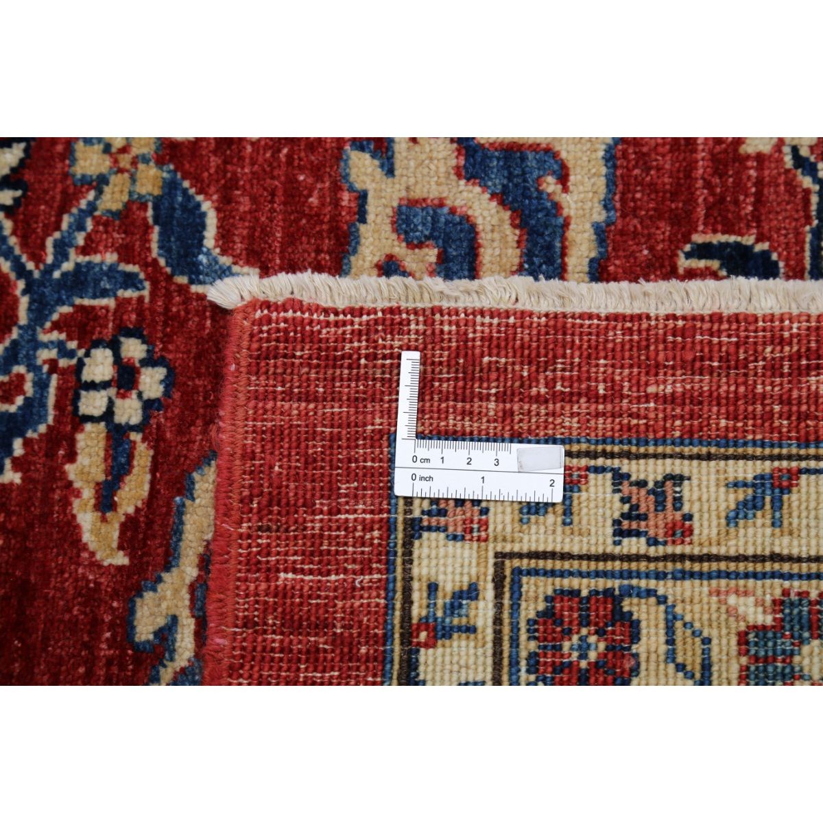 Heriz 9x12 Handmade Double Knotted Washable Wool Rug - Colorful