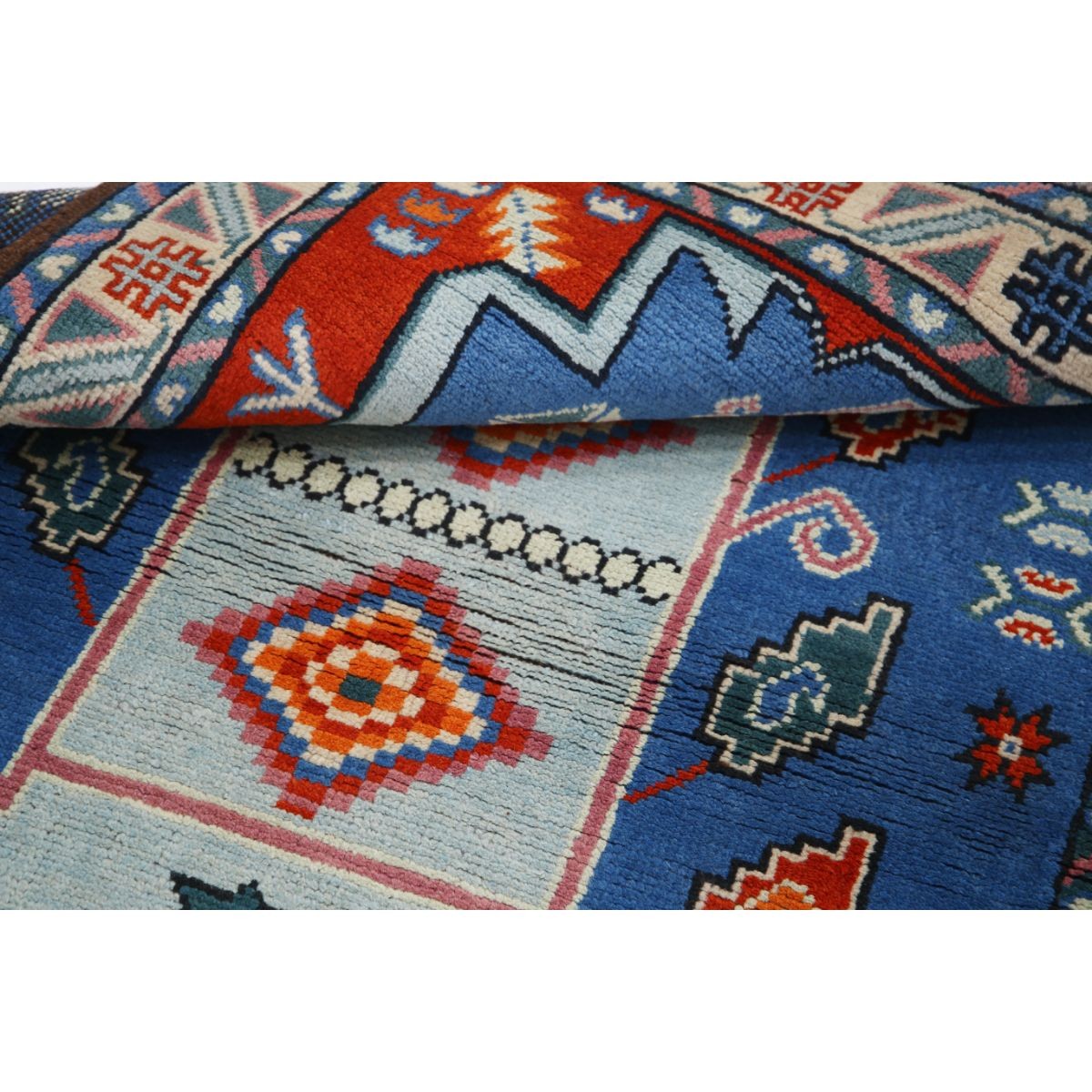 Revival 4x6 Handmade Double Knotted Washable Wool Rug - Colorful