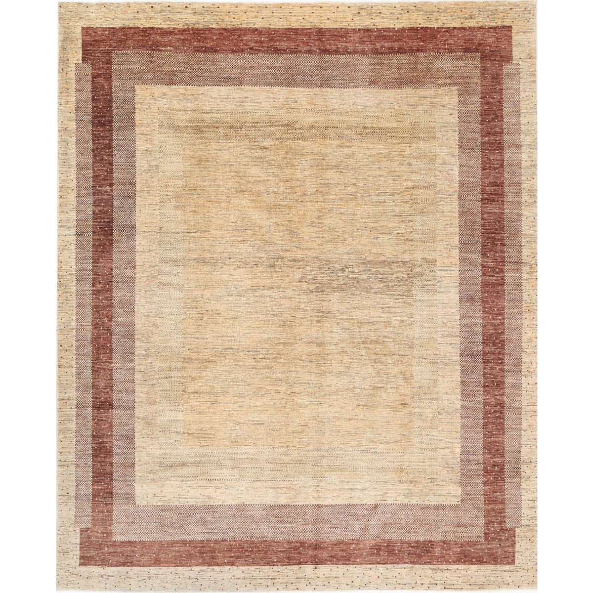 Modcar 8x10 Handmade Double Knotted Washable Wool Rug - Colorful