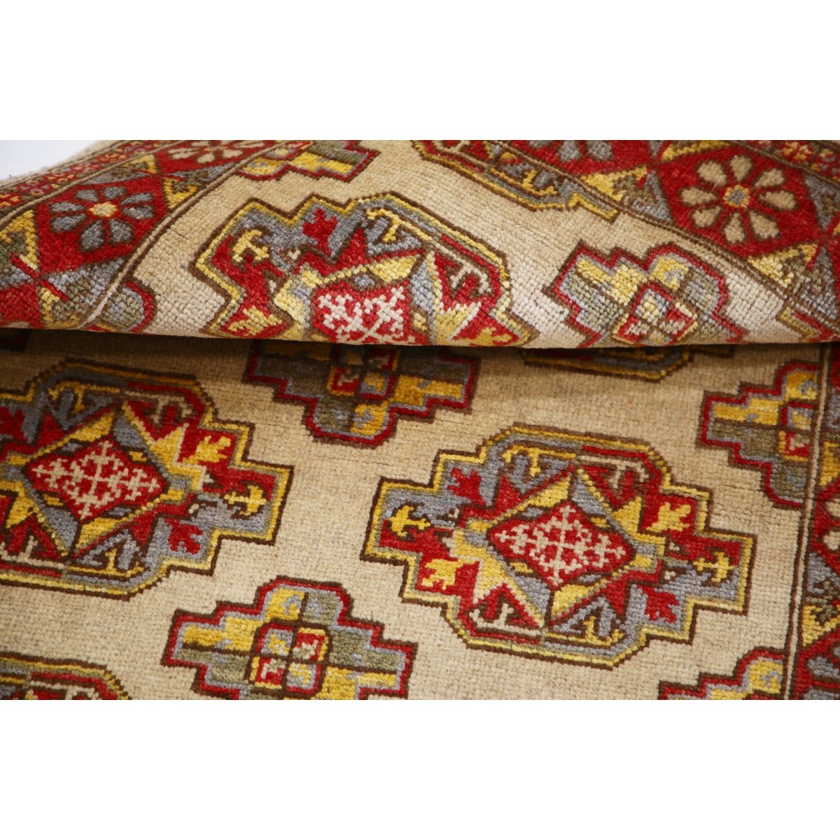 Revival 3x4 Handmade Double Knotted Washable Wool Rug - Colorful