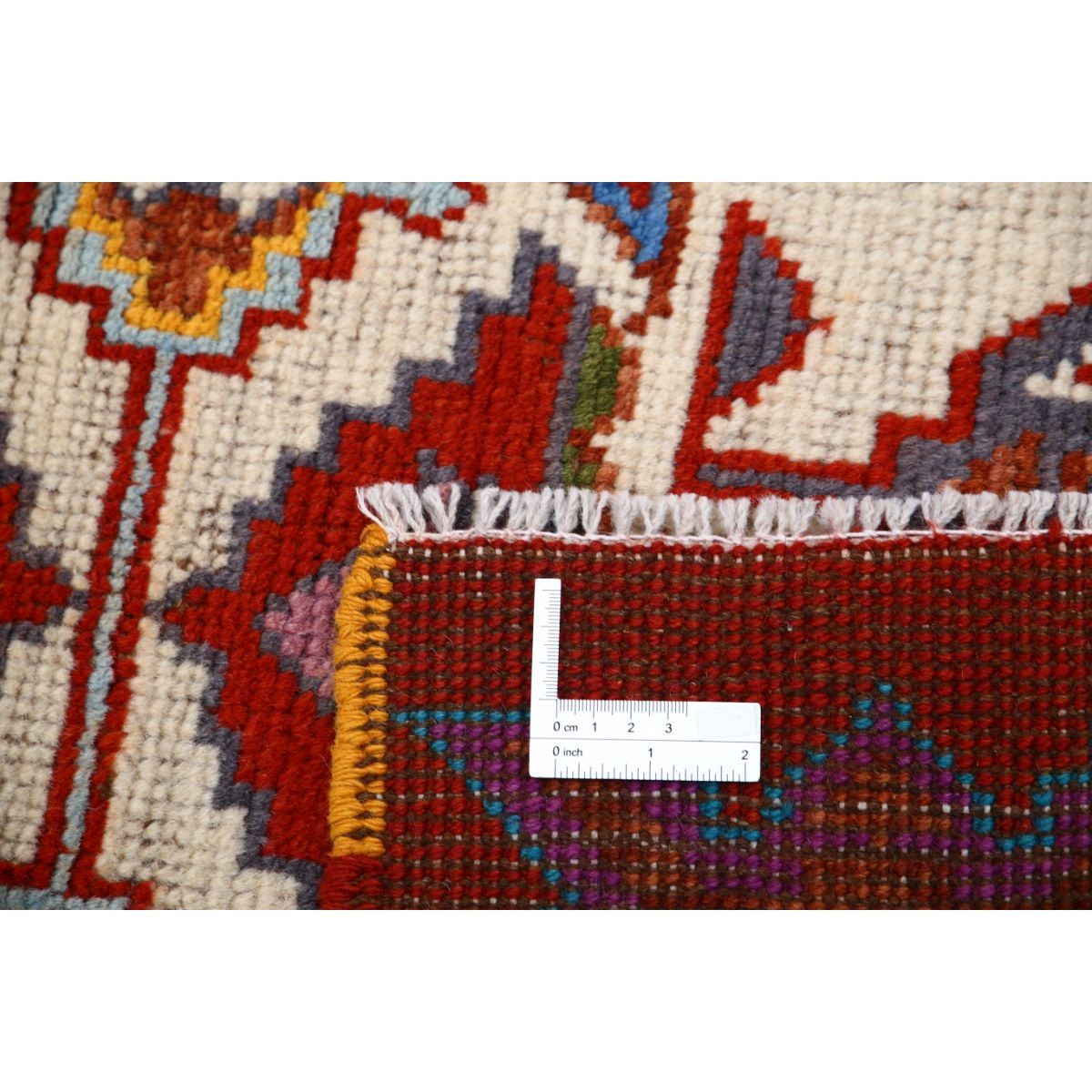 Revival 3x4 Handmade Double Knotted Washable Wool Rug - Colorful