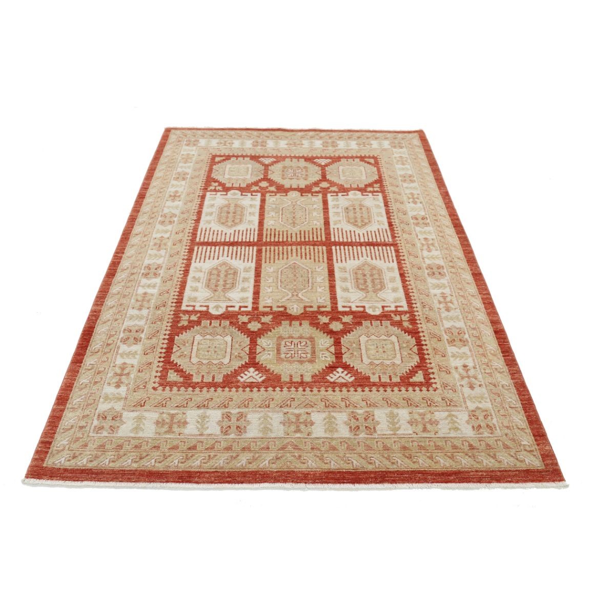 Ziegler 5x7 Handmade Double Knotted Washable Wool Rug - Colorful