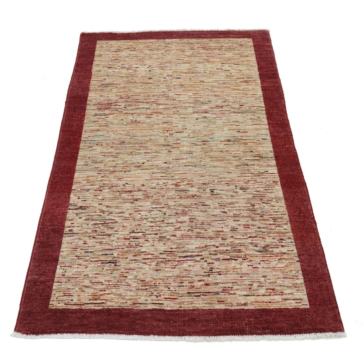 Modcar 3x5 Handmade Double Knotted Washable Wool Rug - Colorful