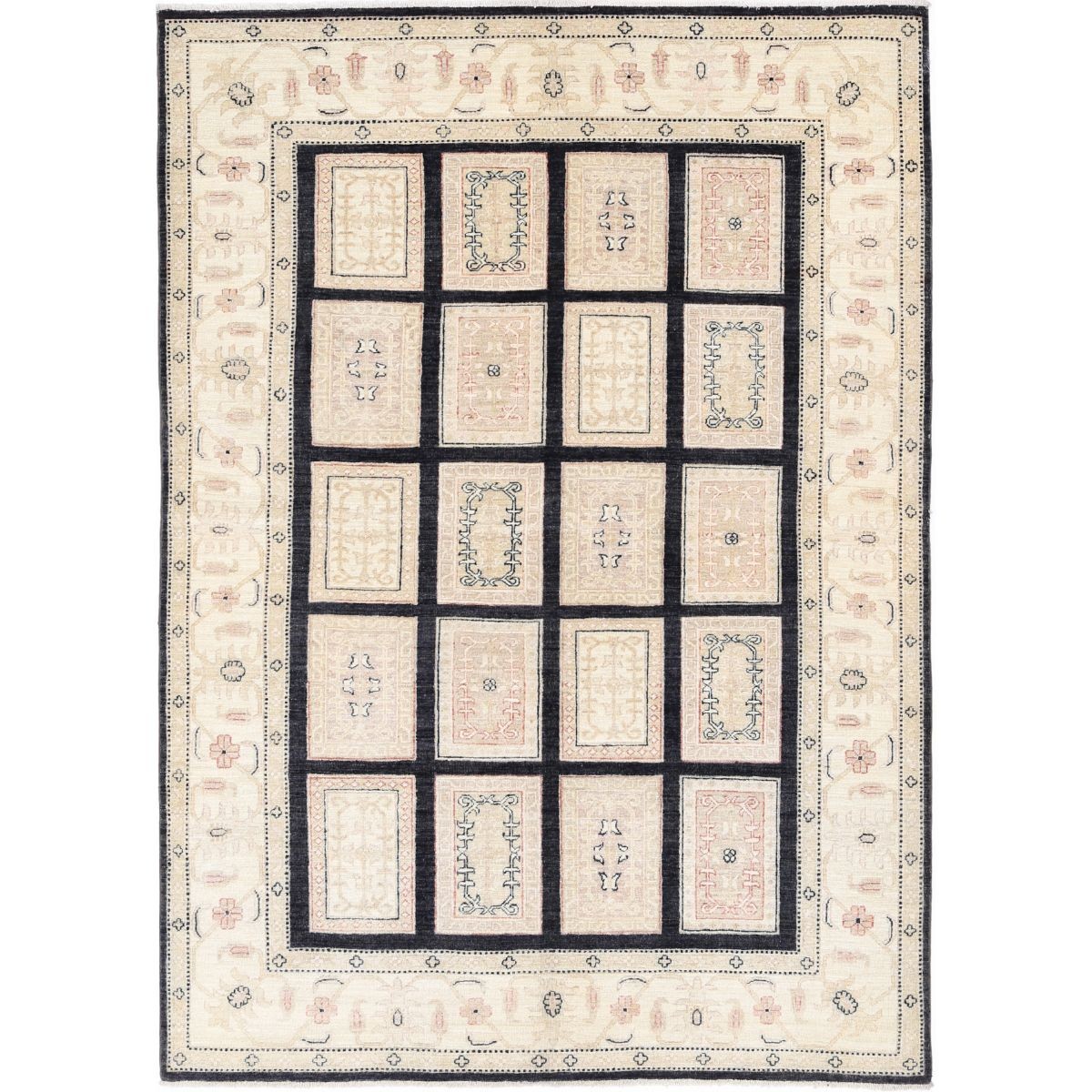 Bakhtiari 6x8 Handmade Double Knotted Washable Wool Rug - Colorful