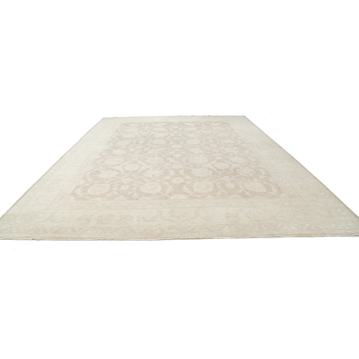 Serenity 13x16 Handmade Double Knotted Washable Wool Rug - Soft Hues