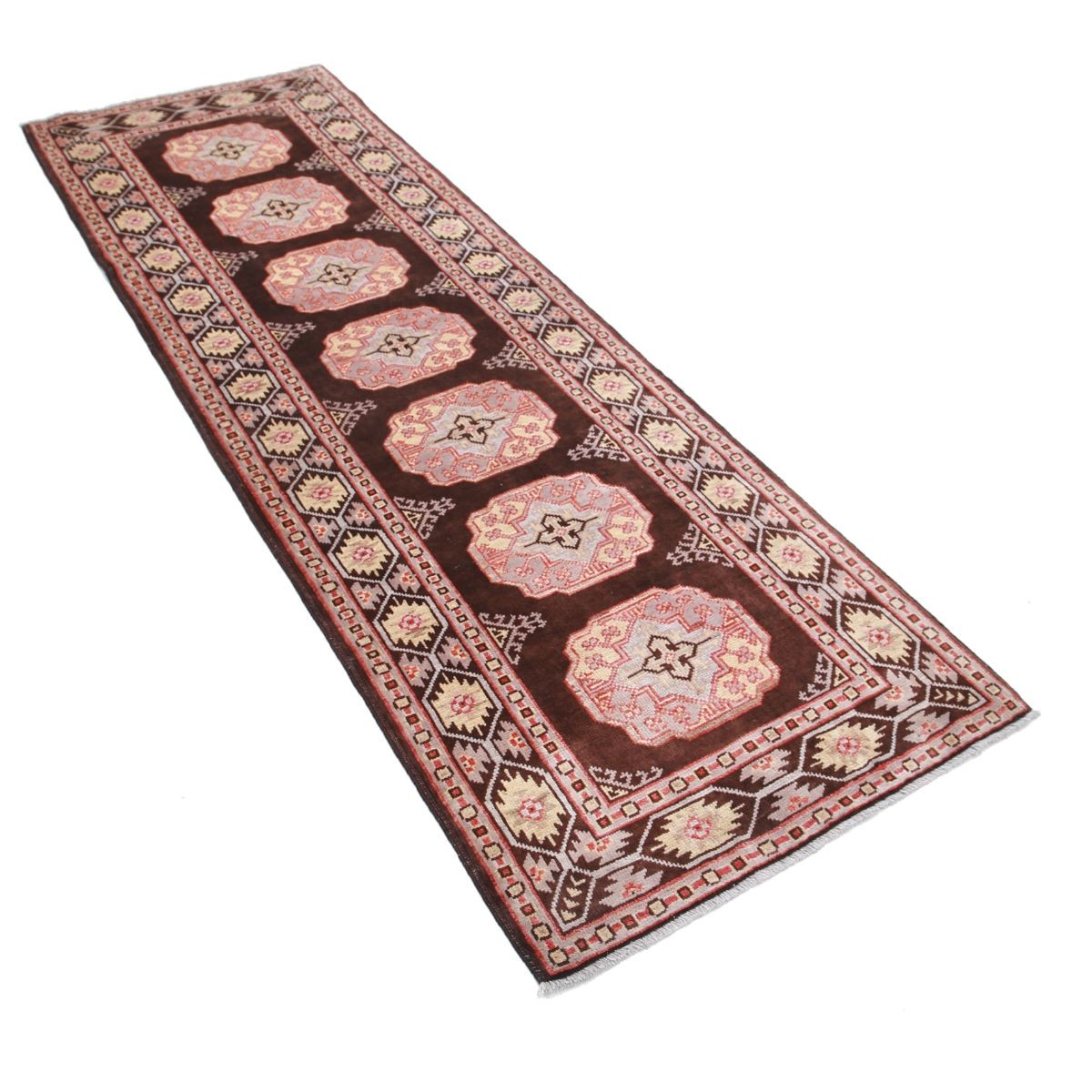 Revival 3x8 Handmade Double Knotted Washable Wool Runner - Colorful