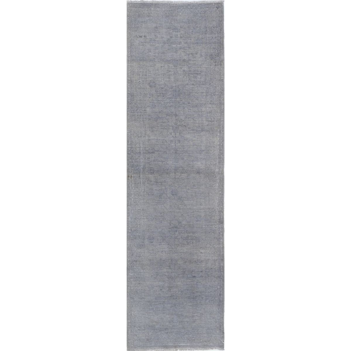 Overdye 3x10 Handmade Double Knotted Washable Wool Runner - Monochormatic
