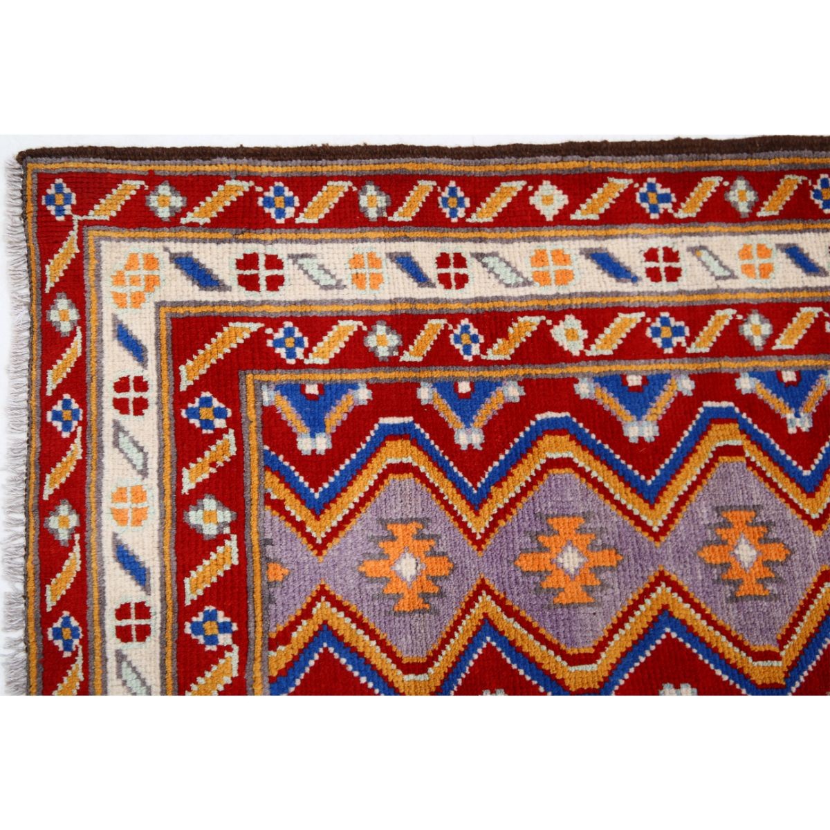 Revival 5x7 Handmade Double Knotted Washable Wool Rug - Colorful